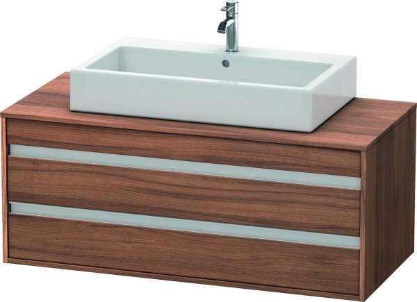 Duravit Ketho Konsolenwaschtischunterbau wandhängend Nussbaum Matt 1200x550x496 mm - KT665607979