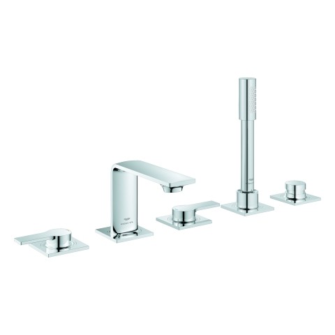 GROHE 5-Loch Wannen-Kombination Allure 25221_1 Hebelgriffe chrom, 25221001