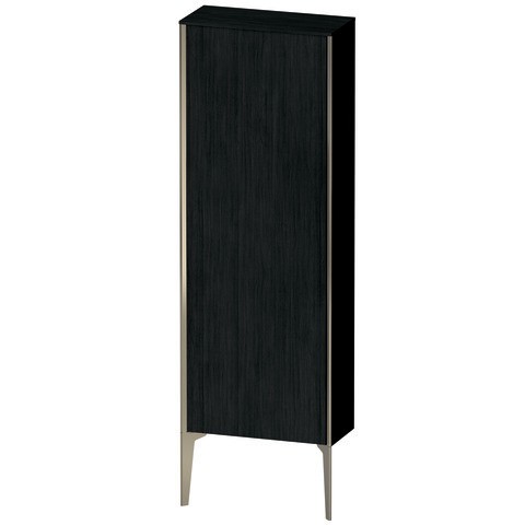 Duravit XViu Halbhochschrank Eiche Schwarz Matt 500x240x1330 mm - XV1316LB116