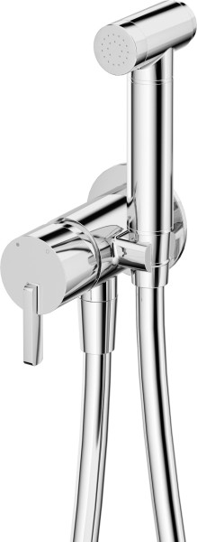 Neuesbad Serie 600 Bidetarmatur, Unterputz, mit Bidet-Handbrause, Oberfläche: chrom