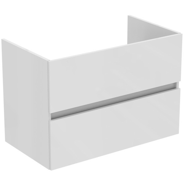 Ideal Standard Waschtischunterschrank Eurovit+ 2 Auszüge 800x440x550mm Hgl. weiss lackiert, R0263WG