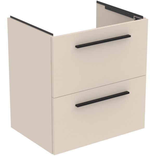 Ideal Standard Waschtischunterschrank i.life A 2 Auszüge 600x440x630mm Sandbeige matt, T5255NF