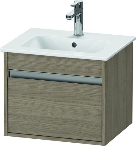 Duravit Ketho Waschtischunterbau wandhängend Eiche Terra Matt 500x412x410 mm - KT640403535