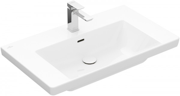 Villeroy & Boch Subway 3.0 Schrankwaschtisch, 800 x 470 x 165 mm, Weiß Alpin, mit Überlauf, ungeschl