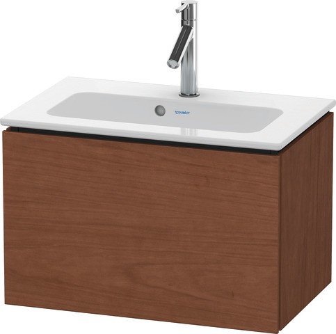 Duravit L-Cube Waschtischunterbau wandhängend Amerikanischer Nussbaum Matt 620x391x400 mm - LC615601