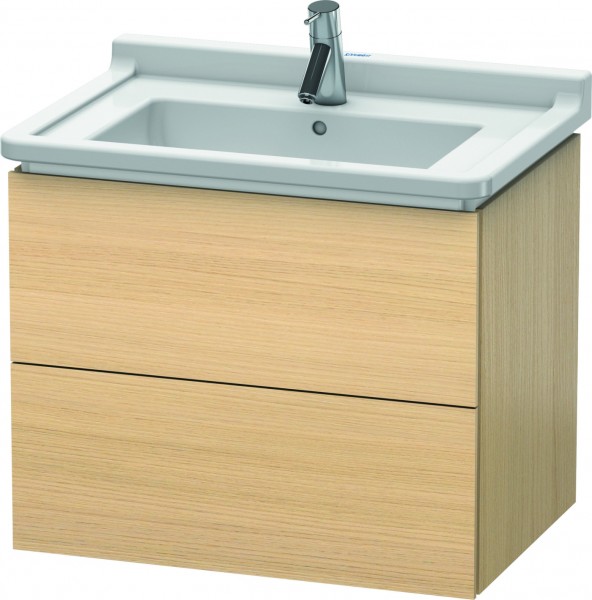 Duravit L-Cube Waschtischunterbau wandhängend Mediterrane Eiche Matt 670x469x558 mm - LC626407171