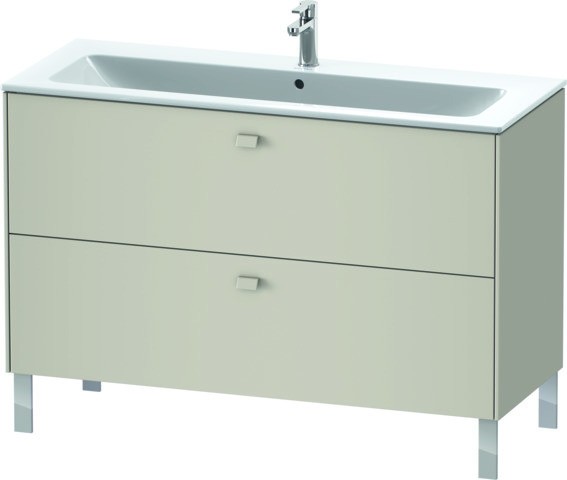 Duravit Brioso Waschtischunterbau bodenstehend Taupe Matt 1220x479x683 mm - BR440409191