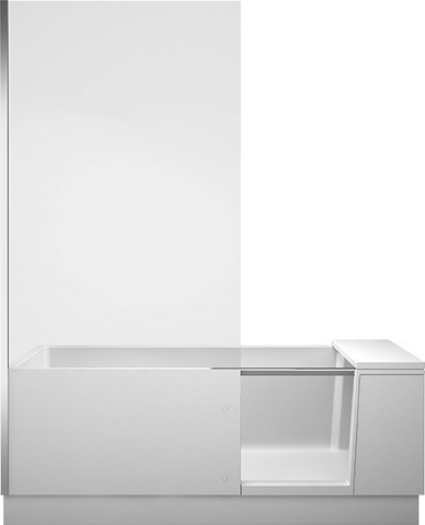Duravit Shower + Bath Badewanne mit Tür Weiß Matt 1700x750 mm - 700403000000000