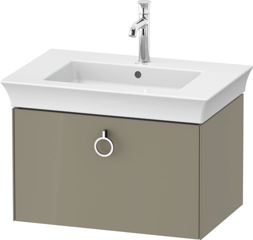 Duravit White Tulip Waschtischunterbau wandhängend Stein Grau Hochglanz 684x458x410 mm - WT42510H2H2