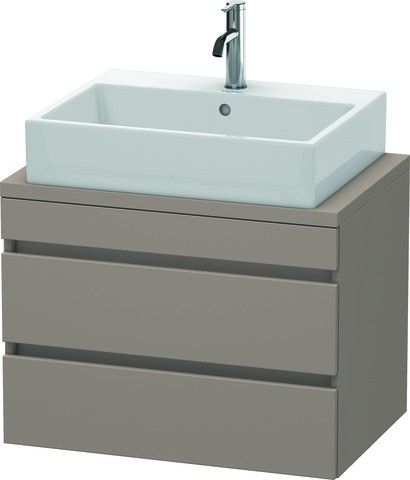 Duravit DuraStyle Konsolenwaschtischunterbau wandhängend Basalt Matt 700x478x512 mm - DS530604343