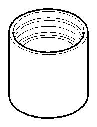 Dornbracht Luftsprudlerhülse Ersatzteile 092301028 D. 20 x 20 mm Platin