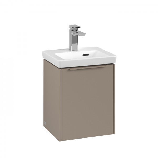 Villeroy & Boch Subway 3.0 Waschbeckenunterschrank, 1 Tür, 351 x 432 x 293 mm, Taupe / Taupe