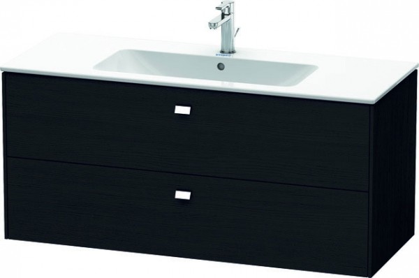 Duravit Brioso Waschtischunterbau wandhängend Eiche Schwarz Matt 1220x479x553 mm - BR410401016