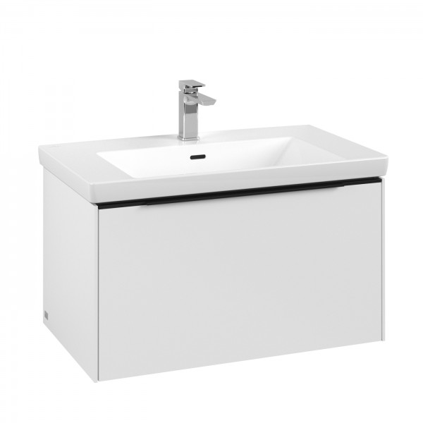 Villeroy & Boch Subway 3.0 Waschbeckenunterschrank, 1 Auszug, 772 x 432 x 462 mm, Pure White / Pure