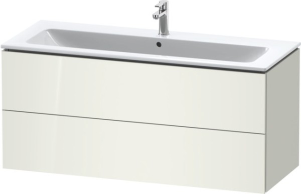 Duravit L-Cube Waschtischunterbau wandhängend Weiß Hochglanz 1220x481x550 mm - LC6243022220A00