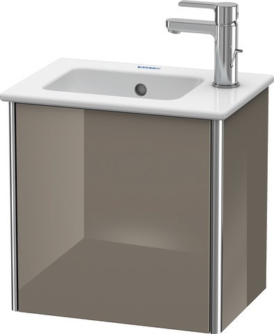 Duravit XSquare Waschtischunterbau wandhängend Flanell Grau Hochglanz 410x289x400 mm - XS4170L8989