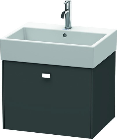 Duravit Brioso Waschtischunterbau wandhängend Graphit Matt 584x459x442 mm - BR405301049