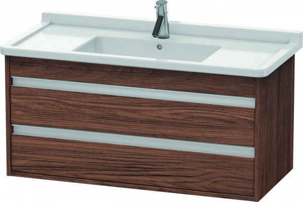 Duravit Ketho Waschtischunterbau wandhängend Nussbaum dunkel Matt 1000x455x480 mm - KT664502121