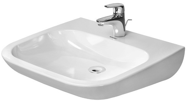 Duravit D-Code Waschtisch Weiß Hochglanz 600 mm - 2313600000