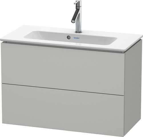 Duravit L-Cube Waschtischunterbau wandhängend Betongrau Matt 820x391x550 mm - LC6257007070E00