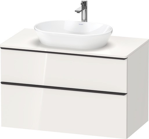 Duravit D-Neo Konsolenwaschtischunterbau wandhängend Nussbaum dunkel Matt 1000x550x664 mm - DE496807