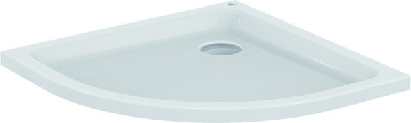 Ideal Standard Viertelkreis-Brausewanne Hotline Neu B:800, T:800, H:80mm, Weiß K277901