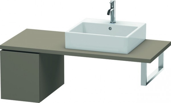 Duravit L-Cube Unterschrank für Konsole Flanell Grau Seidenmatt 320x547x400 mm - LC583009090