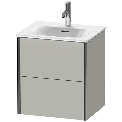 Duravit XViu Waschtischunterbau wandhängend Betongrau Matt 510x420x557 mm - XV41310B207