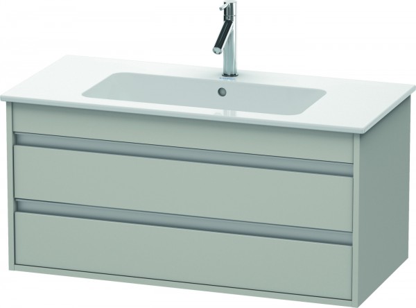 Duravit Ketho Waschtischunterbau wandhängend Betongrau Matt 1000x475x480 mm - KT643000707