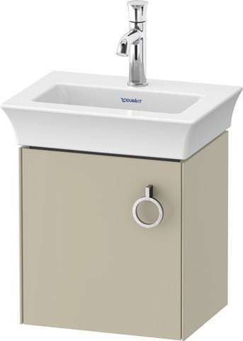 Duravit White Tulip Waschtischunterbau wandhängend Taupe Hochglanz 384x298x410 mm - WT4250LH3H3