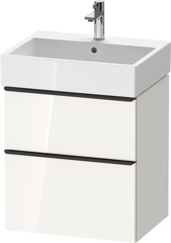 Duravit D-Neo Waschtischunterbau wandhängend Graphit Matt 584x442x625 mm - DE43710BD490000