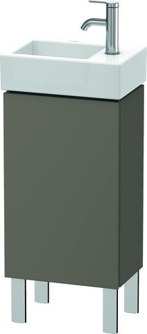 Duravit L-Cube Waschtischunterbau bodenstehend Flanell Grau Seidenmatt 364x241x582 mm - LC6793L9090