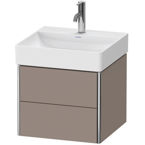 Duravit XSquare Waschtischunterbau wandhängend Basalt Matt 484x460x397 mm - XS416004343