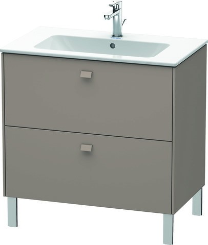 Duravit Brioso Waschtischunterbau bodenstehend Basalt Matt 820x479x683 mm - BR440204343