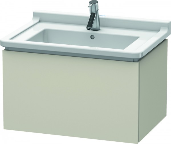 Duravit L-Cube Waschtischunterbau wandhängend Taupe Matt 670x469x408 mm - LC616409191