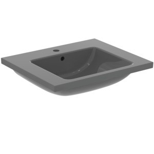 Ideal Standard Möbelwaschtisch i.life B 1Hl. mit Überlauf 610x510x180mm Grau, T460558