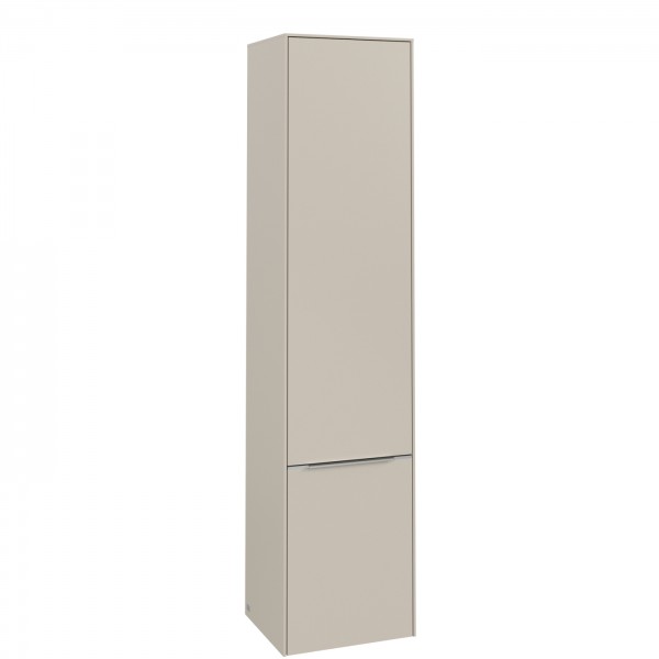 Villeroy & Boch Subway 3.0 Hochschrank, 2 Türen, 400 x 1710 x 346,5 mm, Cashmere Grey / Cashmere Gre