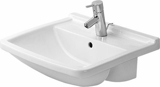 Duravit Starck 3 Halbeinbauwaschtisch Weiß Hochglanz 550 mm - 03105500001