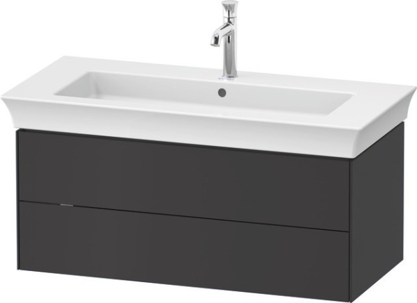 Duravit White Tulip Waschtischunterbau wandhängend Graphit Seidenmatt 984x458x410 mm - WT4342058580I