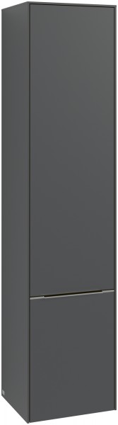 Villeroy & Boch Subway 3.0 Hochschrank, 2 Türen, 400 x 1710 x 346,5 mm, Graphite / Graphite