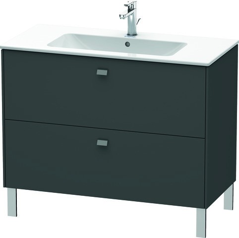 Duravit Brioso Waschtischunterbau bodenstehend Graphit Matt 1020x479x683 mm - BR440301049