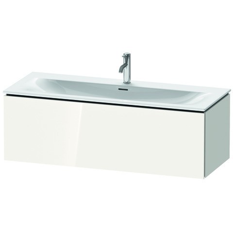 Duravit L-Cube Waschtischunterbau wandhängend Weiß Hochglanz 1220x481x400 mm - LC613902222