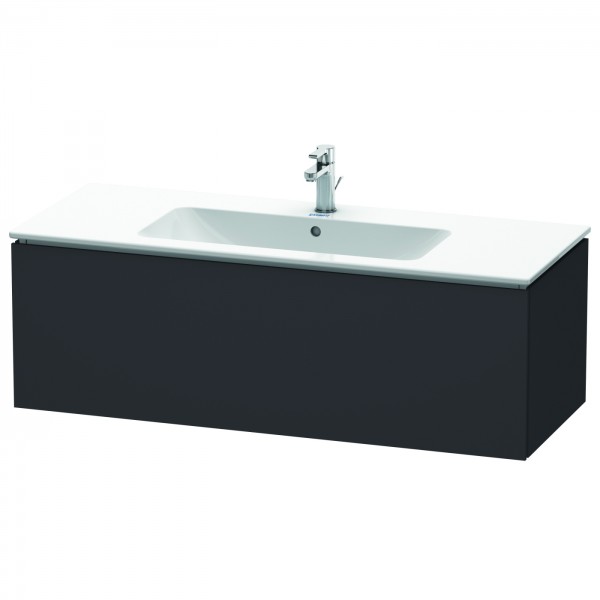 Duravit L-Cube Waschtischunterbau wandhängend Graphit Supermatt 1220x481x400 mm - LC614308080