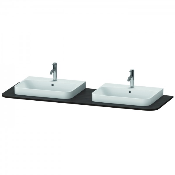 Duravit Happy D.2 Plus Konsole Nussbaum gebürstet Matt 1600x550x16 mm - HP032HB6969