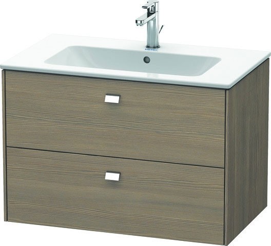 Duravit Brioso Waschtischunterbau wandhängend Eiche Terra Matt 820x479x553 mm - BR410201035