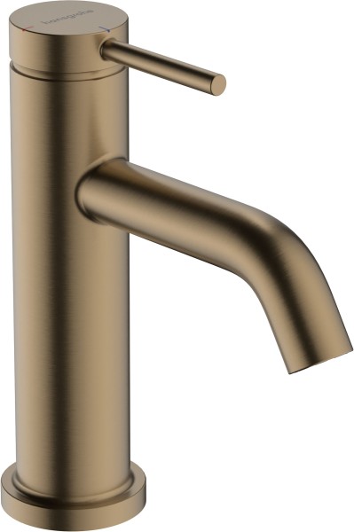 Hansgrohe Waschtischarmatur 80 Tecturis S CoolStart mit Zugstangen-Ablaufgarnitur, brushed bronze, 7