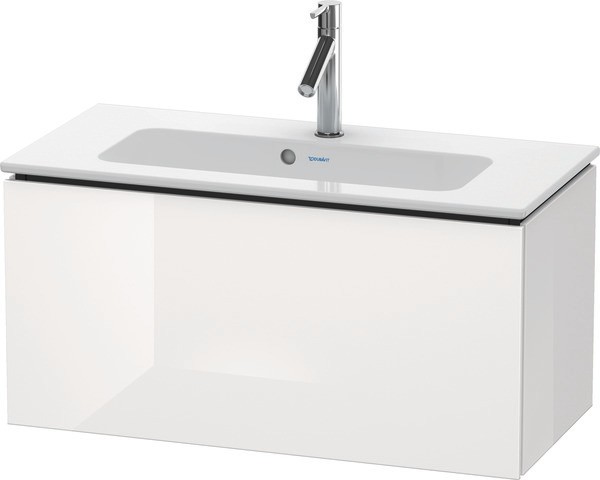 Duravit L-Cube Waschtischunterbau wandhängend Weiß Hochglanz 820x391x400 mm - LC6157022220A00