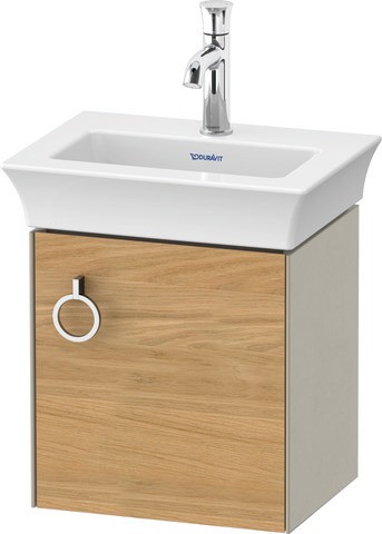 Duravit White Tulip Waschtischunterbau wandhängend Natur Eiche & Taupe Matt & Seidenmatt 384x298x410