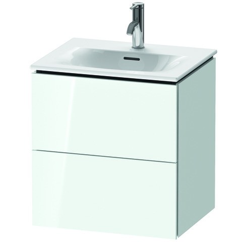 Duravit L-Cube Waschtischunterbau wandhängend Weiß Hochglanz 520x421x550 mm - LC630408585