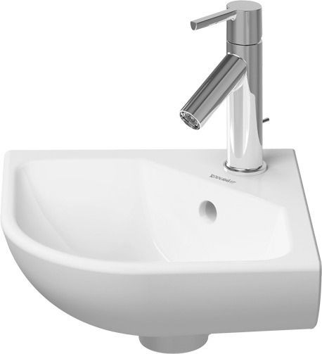 Duravit ME by Starck Eck-Handwaschbecken Weiß Hochglanz 435 mm - 0722430000